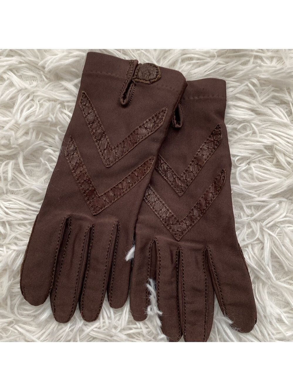 Isotoner vintage brown driving gloves - Picture 6 of 8